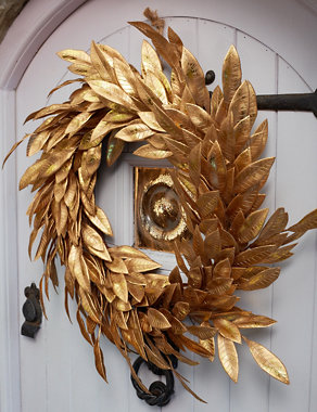 Gold Decorative Wreath Image 2 of 5