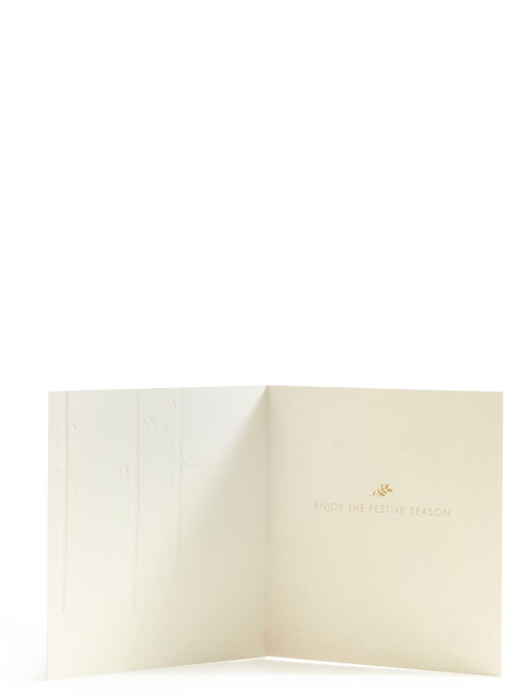 Gold Forest Christmas Charity Cards Pack of 15 3 of 4
