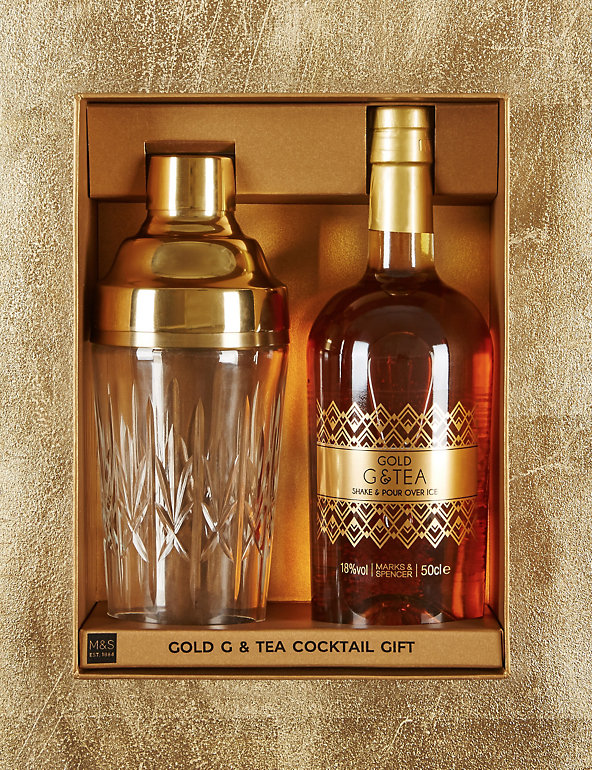 Gold G & Tea Cocktail Gift Image 1 of 1