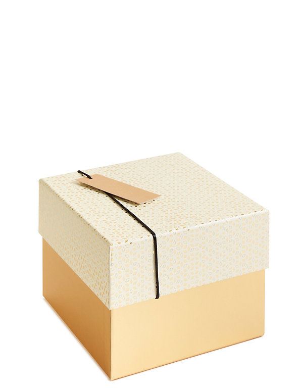 Gold Geometric Medium Christmas Gift Box Image 1 of 2