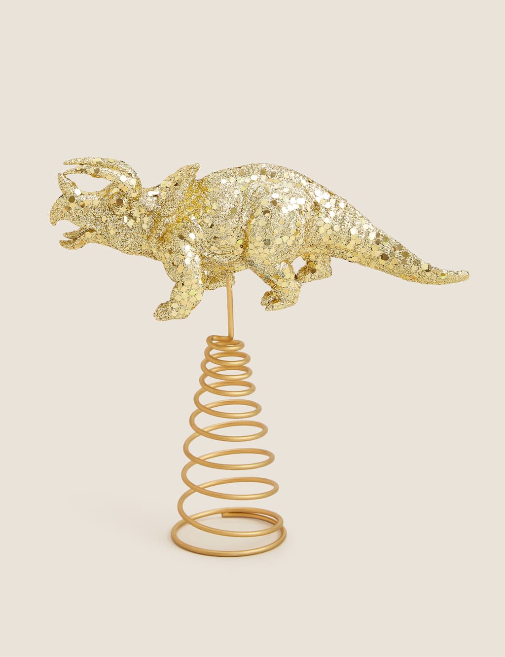 Gold Glitter Dinosaur Tree Topper M&S