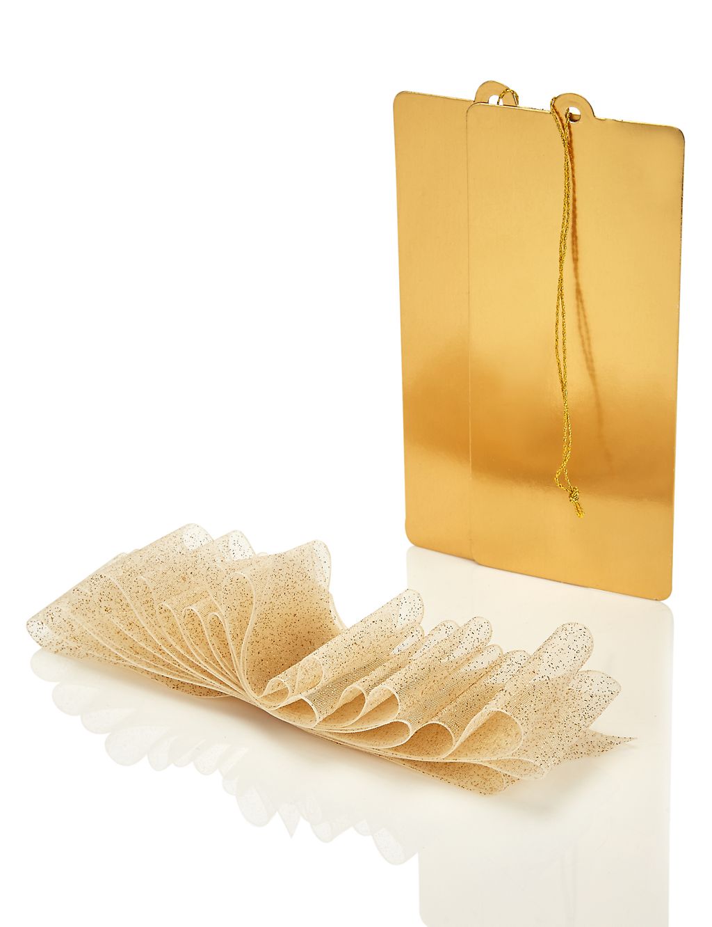 Gold Glitter Ribbon & 2 Gift Tags 3 of 4