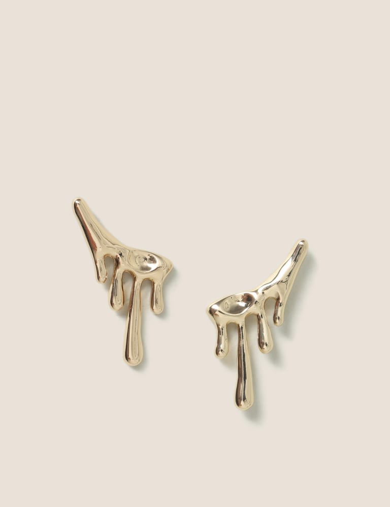 Gold Graduating Stud Earrings M S Collection M S