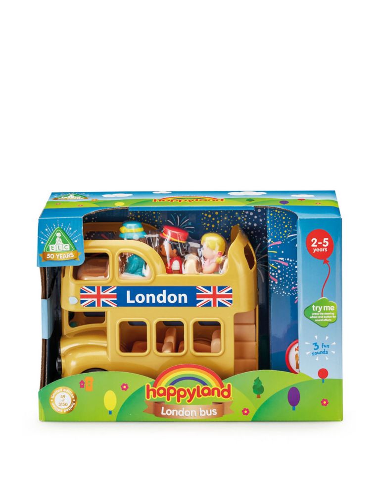 Gold London Bus Toy (2+ Yrs) 2 of 4