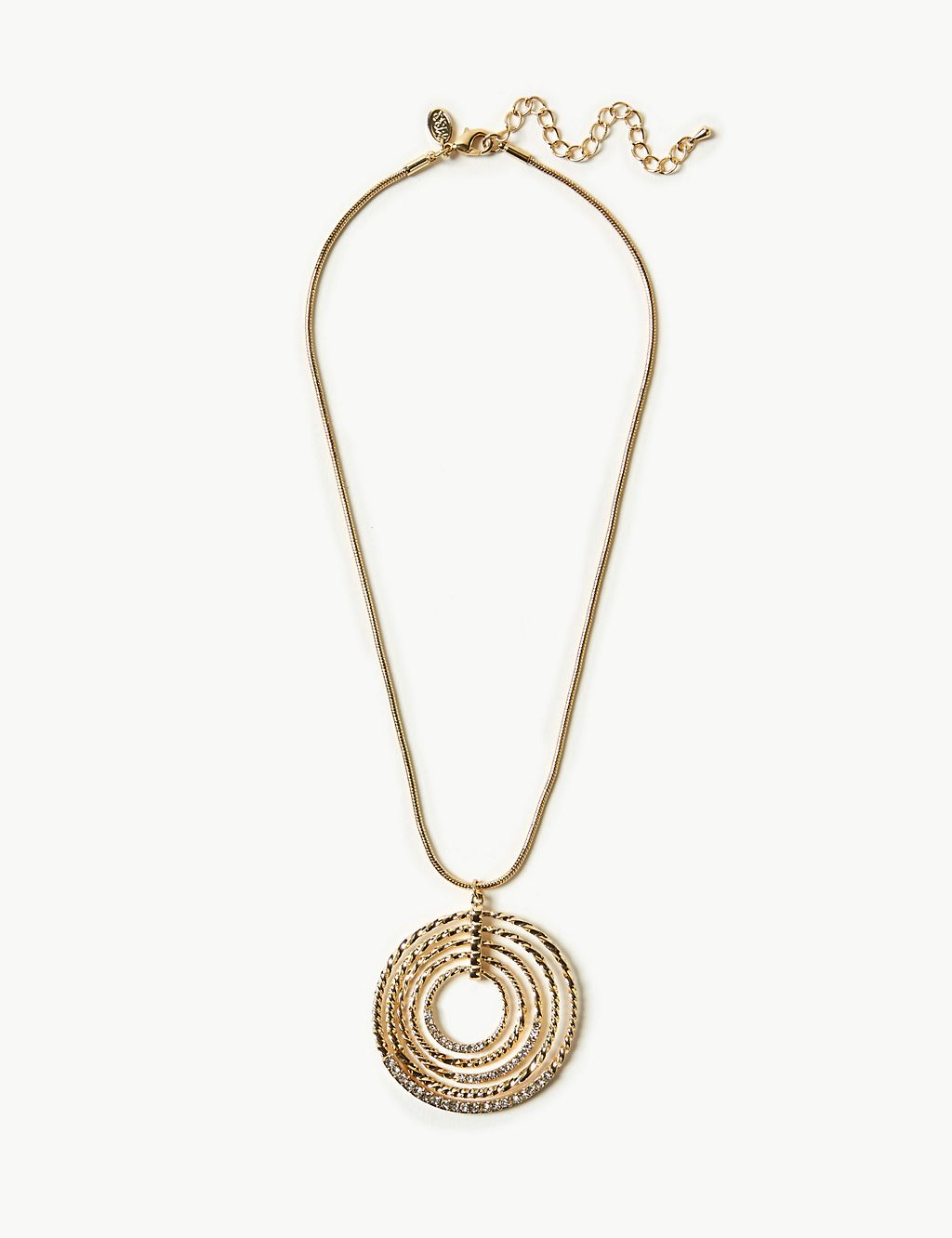 Gold Plated Circle Necklace 1 of 1