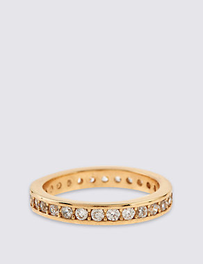 Gold Plated Shimmer Band Ring Image 2 of 3