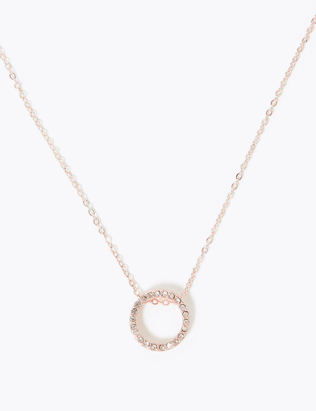 Gold Plated Sparkle Circle Necklace 3 of 3