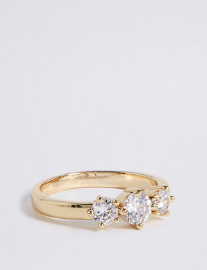 Gold Plated Sparkle Ring Image 2 of 3