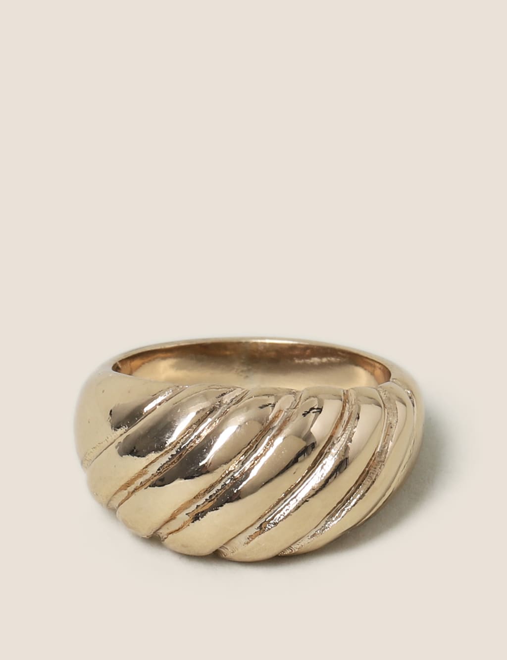 Gold Ridged Ring 1 of 2