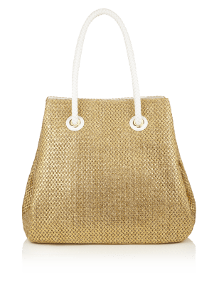 m&s gold bag