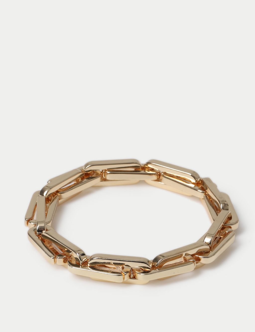 Gold Tone Link Stretch Bracelet 1 of 3