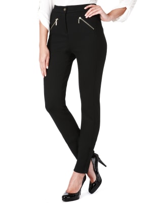 Zip Front Super Skinny Treggings