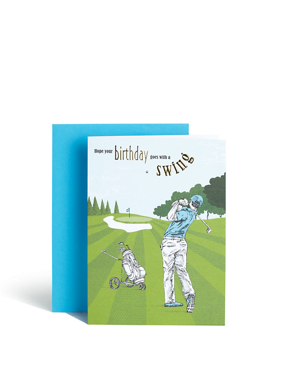 Golf Birthday Card Image 1 of 2