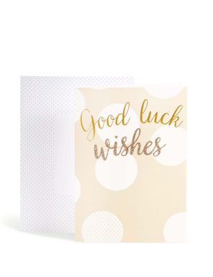 Good Luck Wishes Card Image 1 of 2