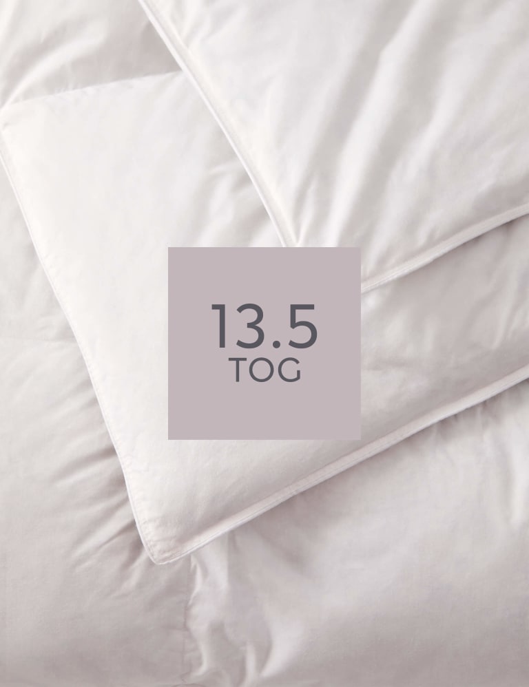 M&S Comfortably Cool 13.5 Tog All Season Duvet - SGL - White, White by  Marks & Spencer