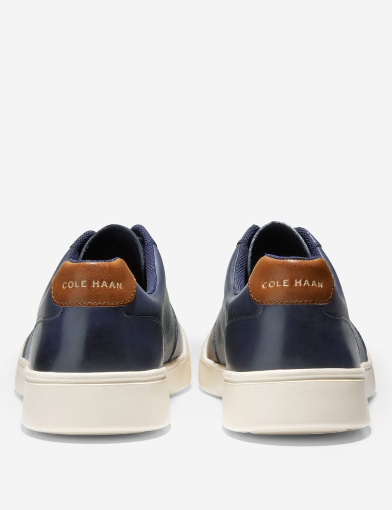Grand Crosscourt Leather Lace Up Trainers Cole Haan M S