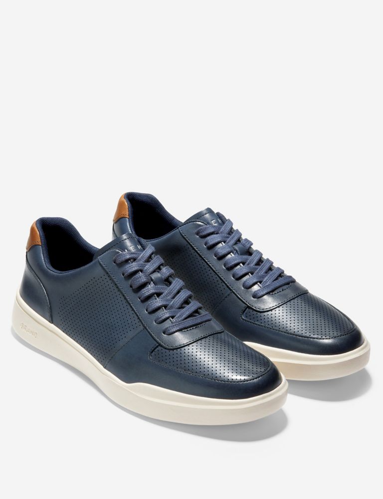 Grand Crosscourt Leather Lace Up Trainers 2 of 5