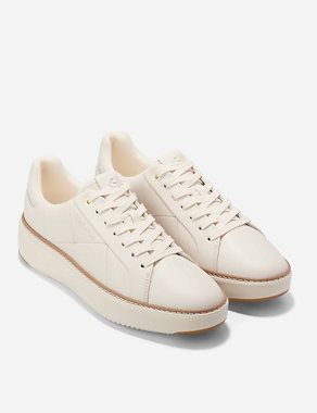 GrandPro Topspin Leather Flatform Trainers Image 2 of 5
