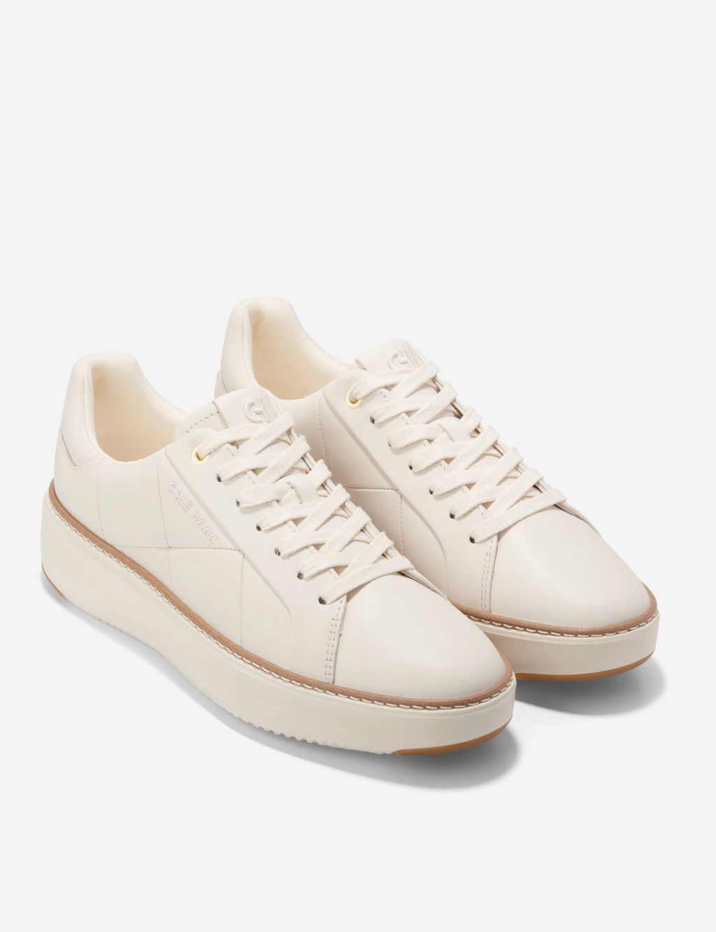 GrandPro Topspin Leather Flatform Trainers 1 of 5