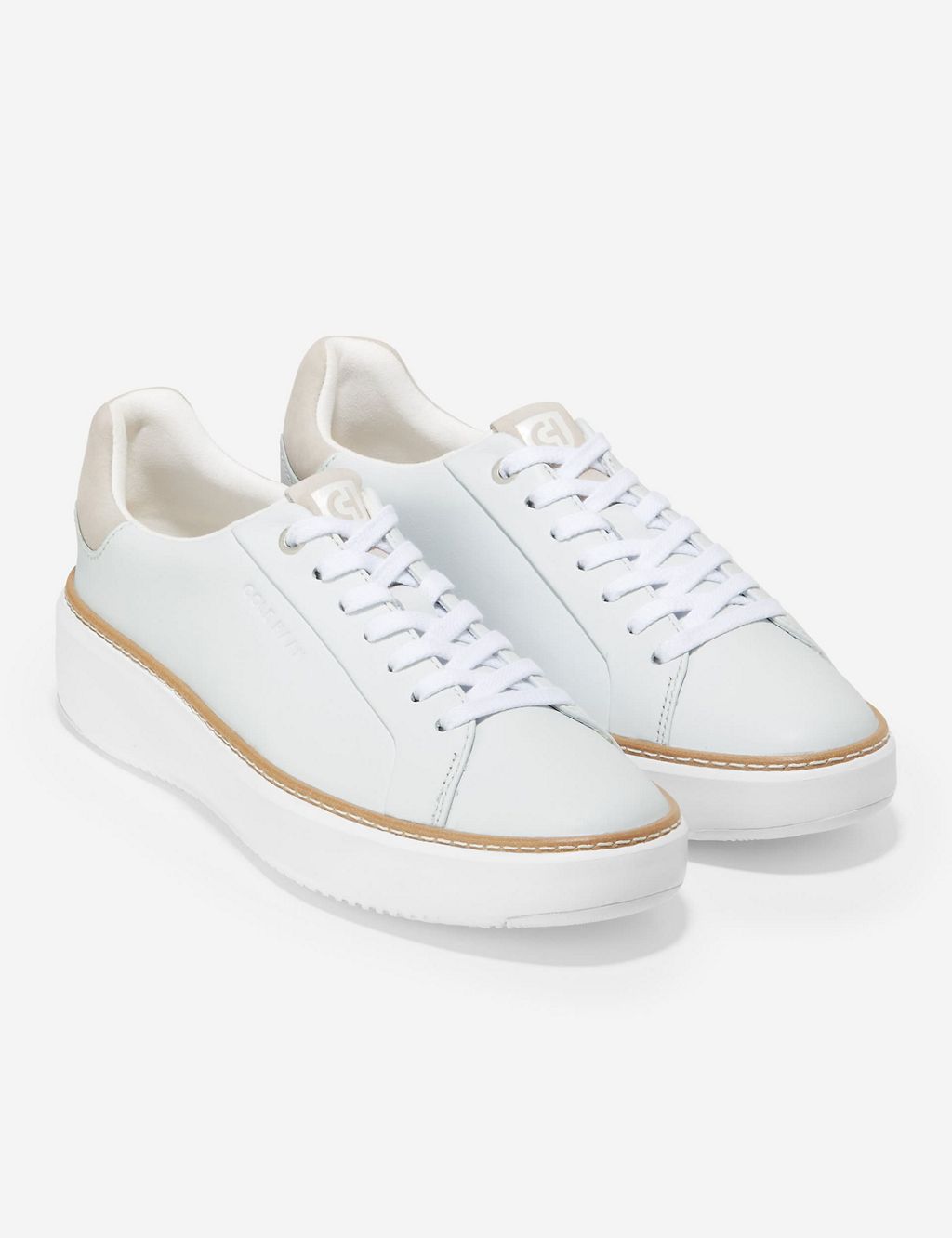 Grandpro Topspin Leather Lace Up Trainers 1 of 6