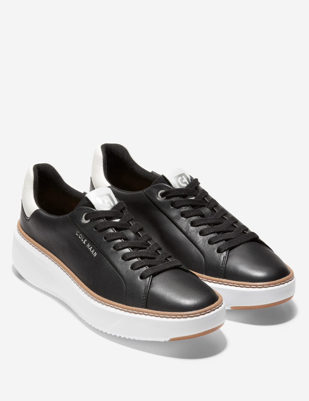 Grandpro Topspin Leather Lace Up Trainers Cole Haan M S