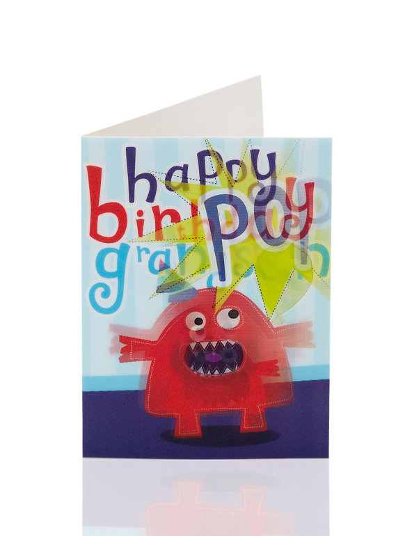 Grandson Lenticular Birthday Card Image 1 of 2