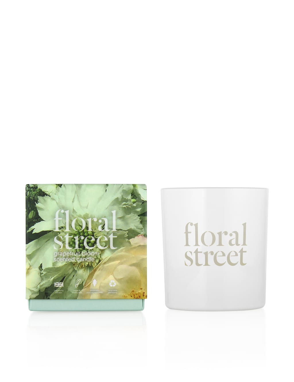 Grapefruit Bloom Scented Candle Floral Street M&S