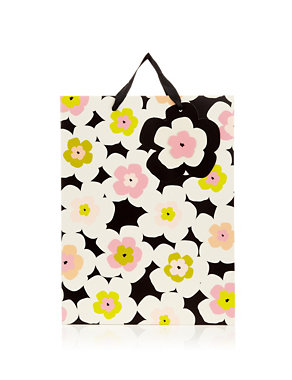 Graphic Floral Large Gift Bag Image 2 of 3