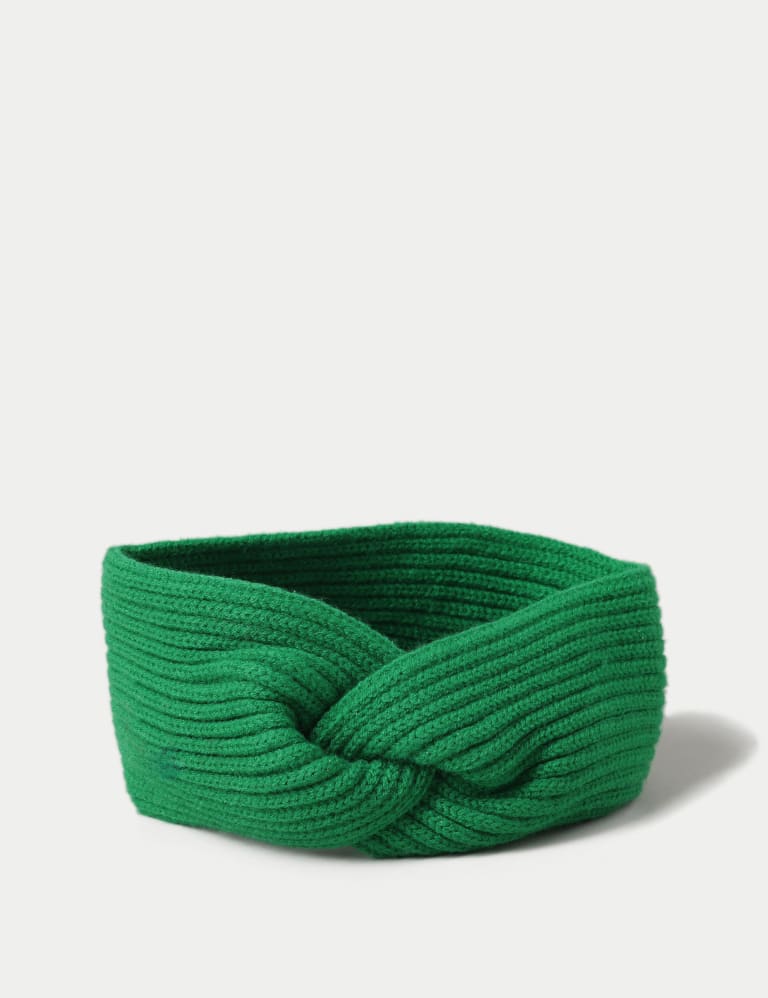 Green Knitted Headband M S Collection M S