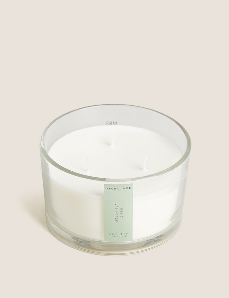Green Tea & Fig 3 Wick Candle 3 of 5