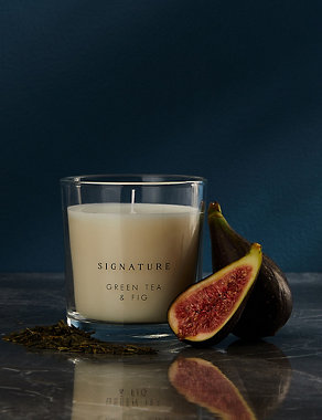 Green Tea & Fig Boxed Candle Image 2 of 5