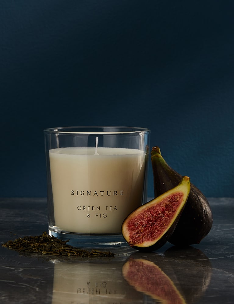 Green Tea Fig Boxed Candle