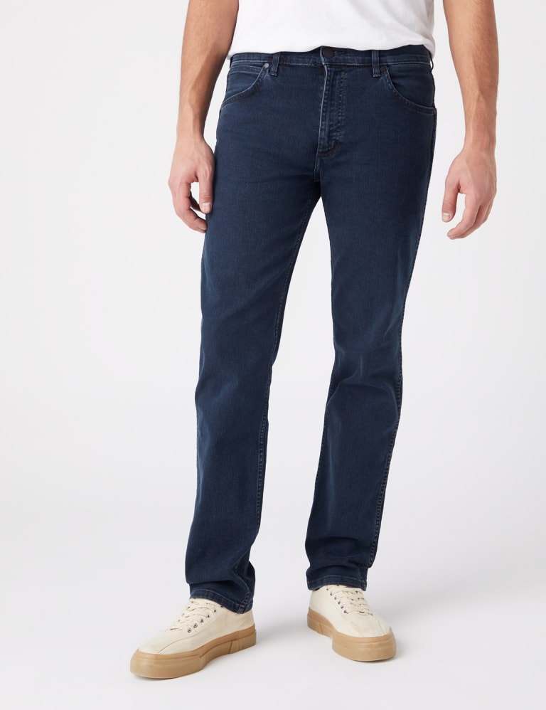Regular fit straight jeans sales