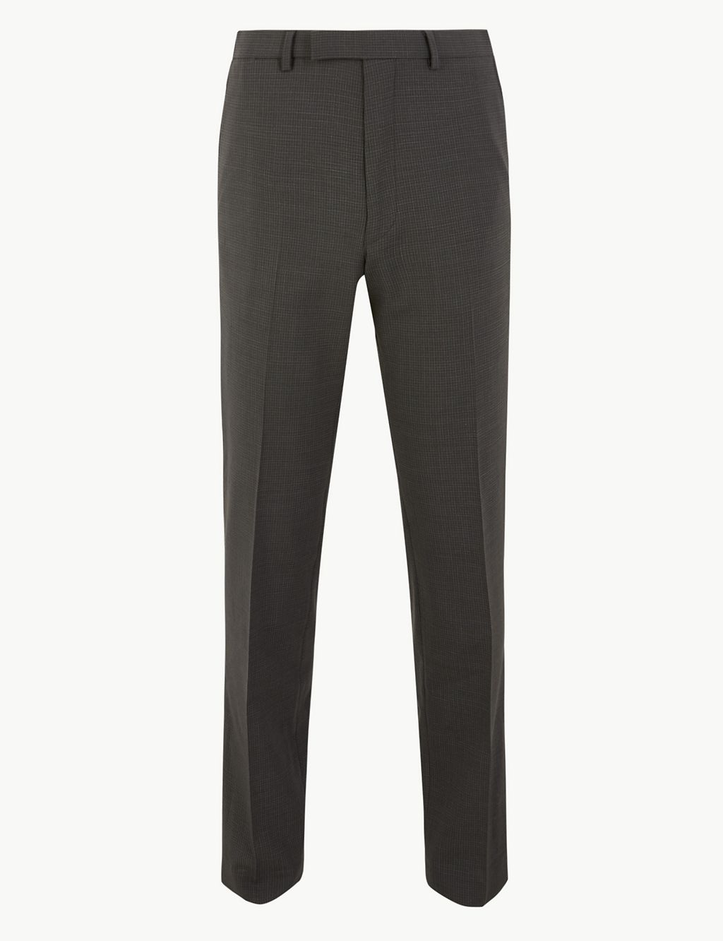 Grey Checked Tailored Fit Trousers 1 of 6