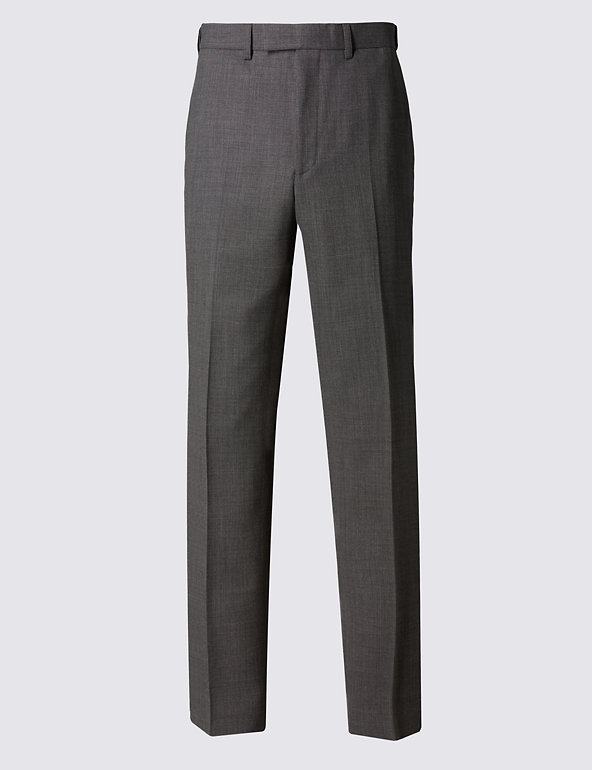 Grey Regular Fit Suit Trousers Image 1 of 1