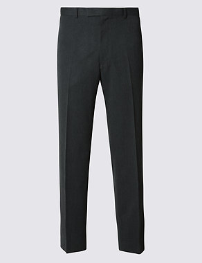 Grey Regular Fit Trousers Image 2 of 5