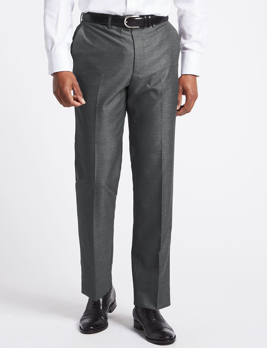 Grey Regular Fit Trousers 3 of 6