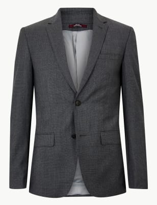 Slim fit best sale wool jacket