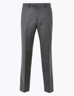 Striped store grey trousers