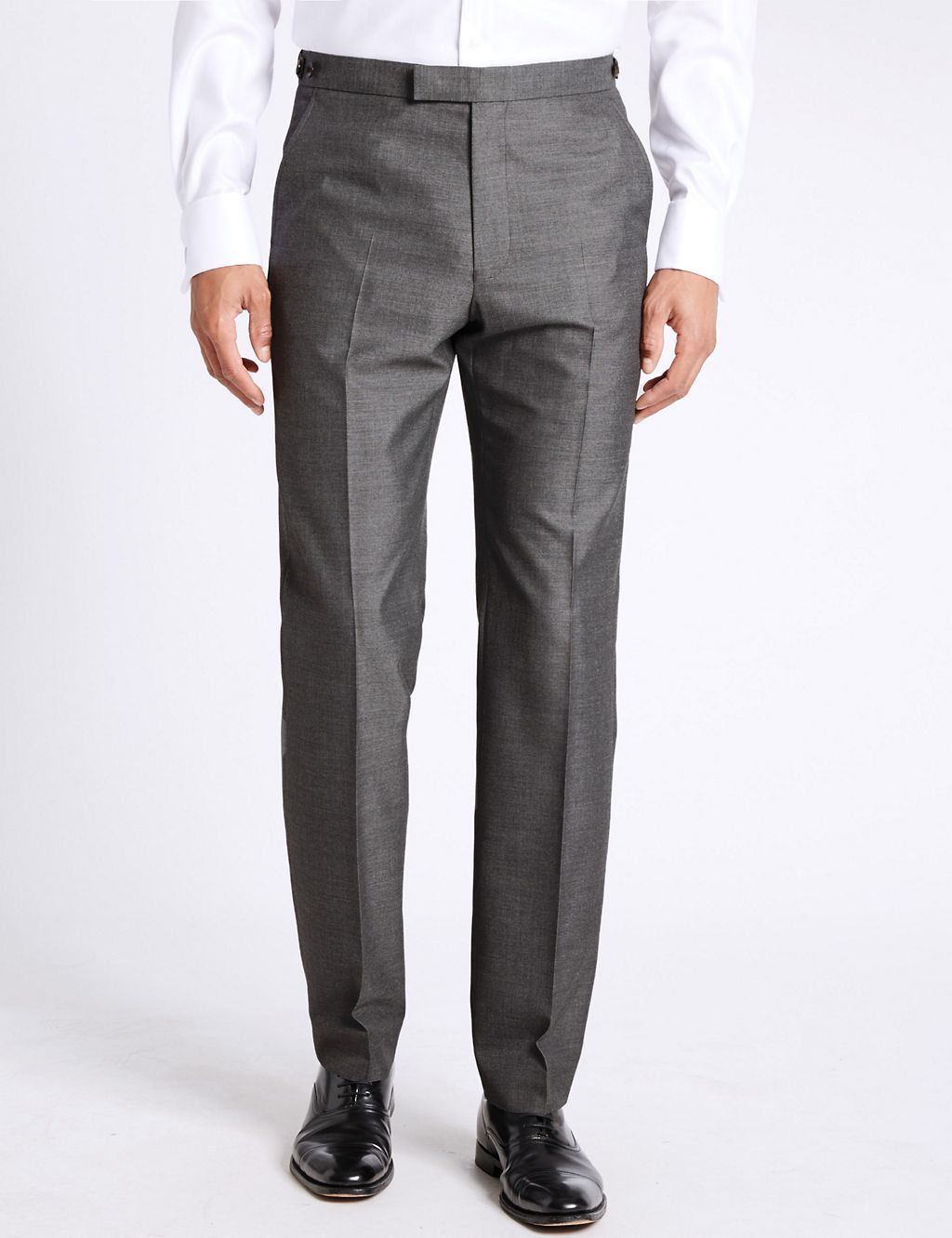 Grey Tailored Fit Trousers 3 of 5