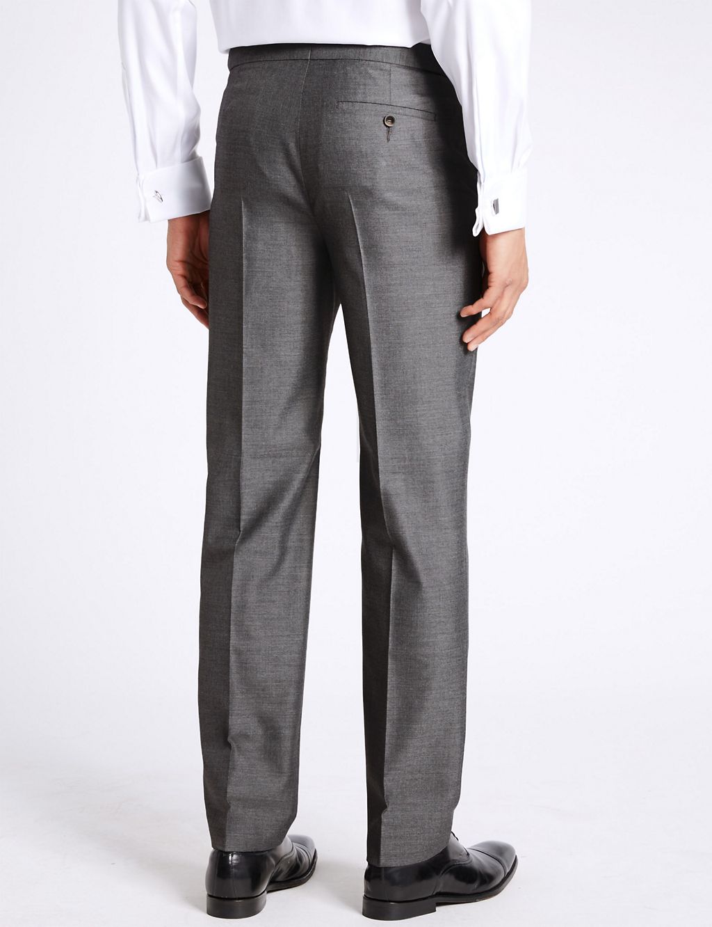 Grey Tailored Fit Trousers 2 of 5