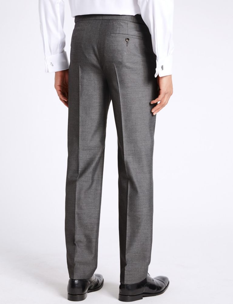 Grey Tailored Fit Trousers 3 of 5