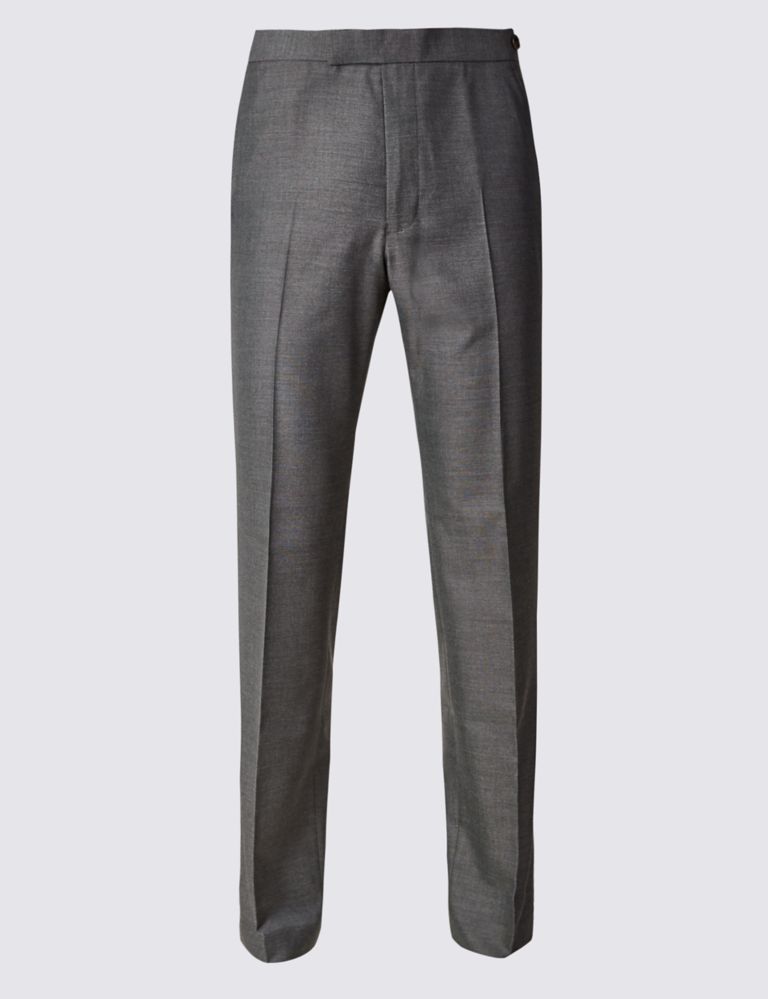 Grey Tailored Fit Trousers 2 of 5