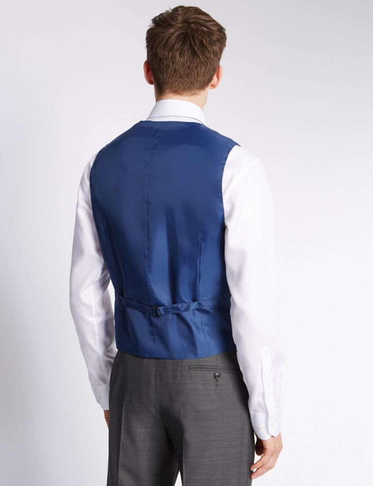 Grey Tailored Fit Waistcoat 3 of 4