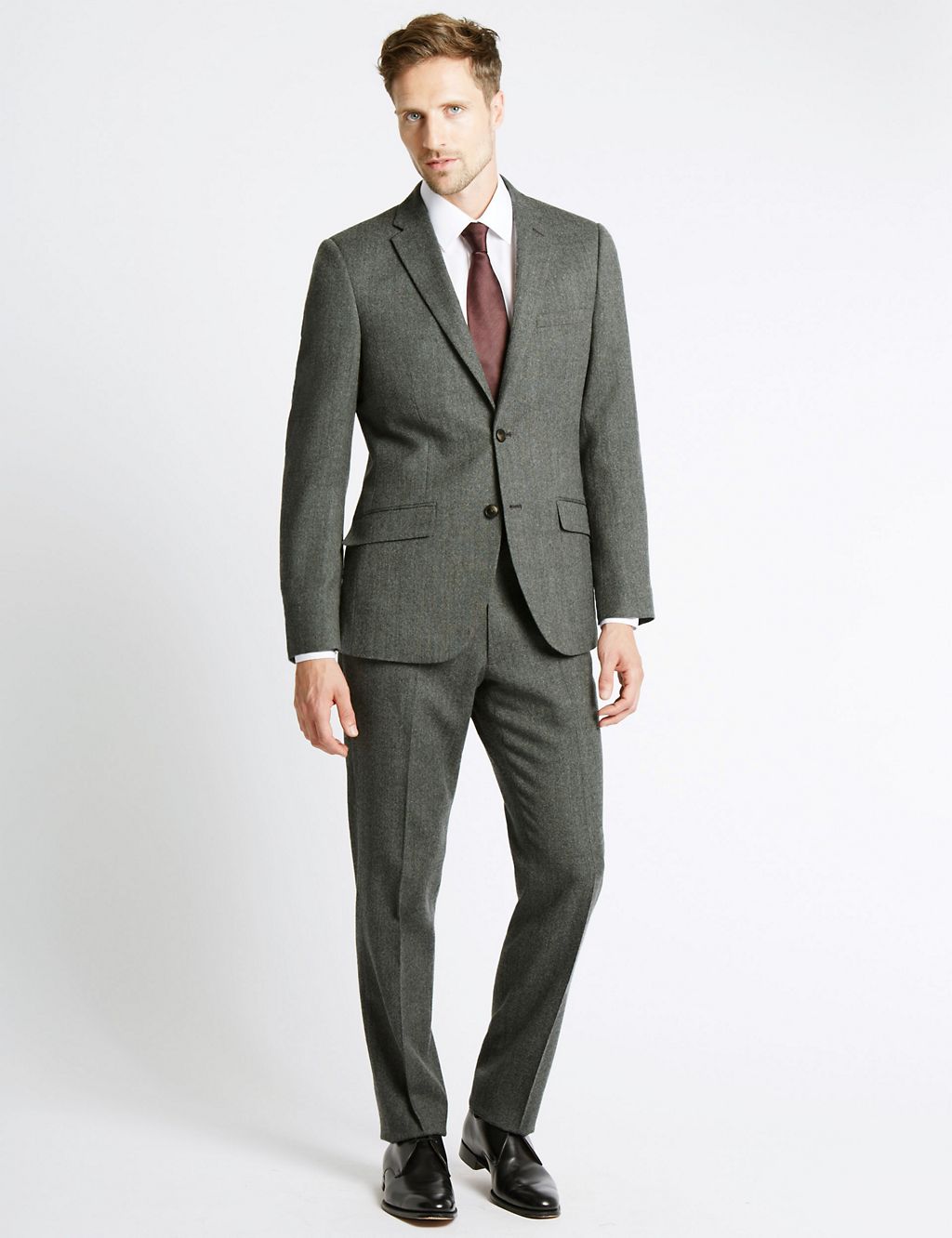 Grey Textured Regular Fit Jacket 3 of 9