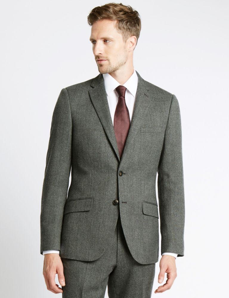 Grey Textured Regular Fit Jacket 4 of 9