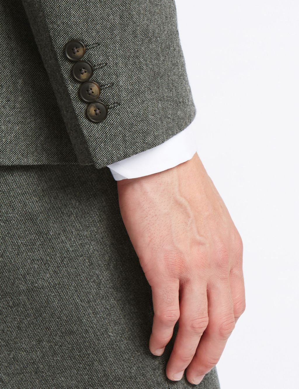 Grey Textured Regular Fit Jacket 5 of 9