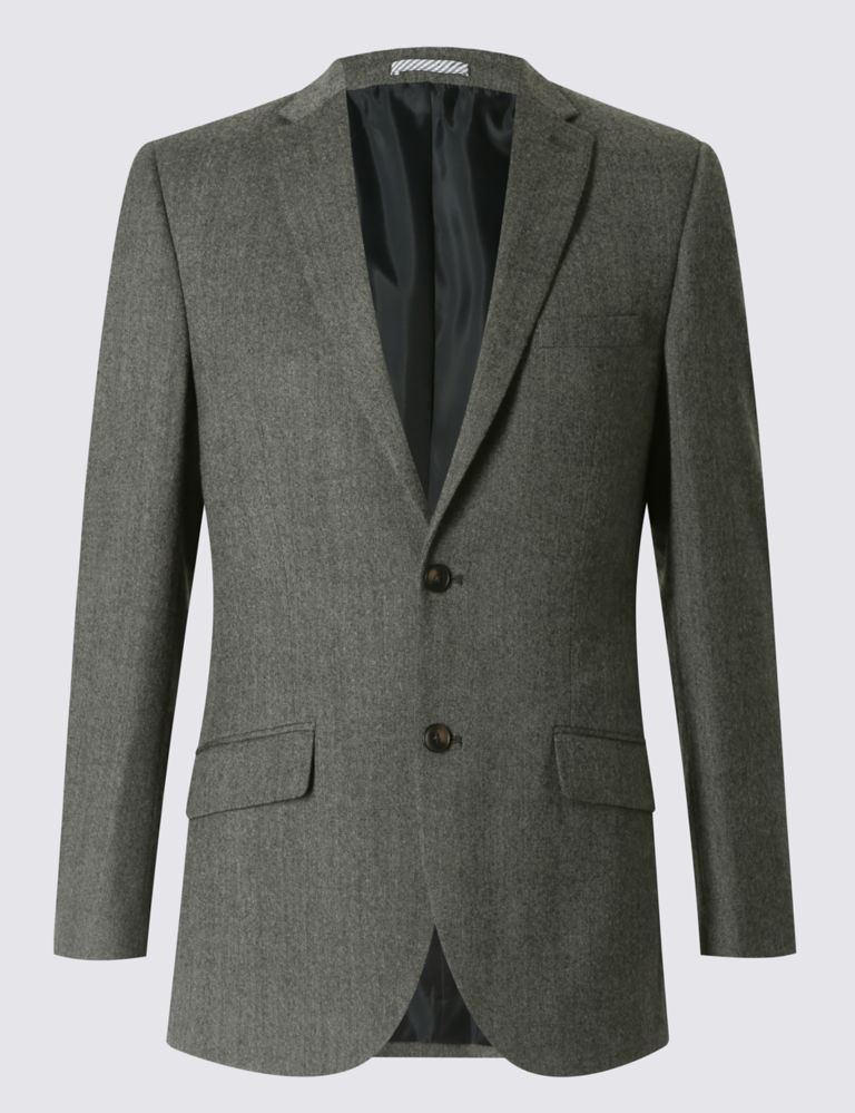 Grey Textured Regular Fit Jacket 2 of 9