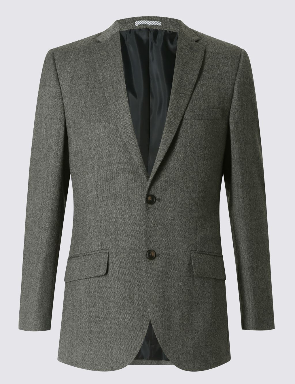 Grey Textured Regular Fit Jacket 1 of 9