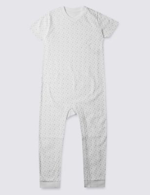 Grey Unisex Star Sleeping Suit (3-8 Years) Image 1 of 2